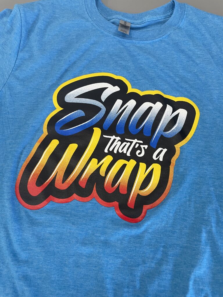 Custom apparel printed by Madcap Printing and Design, Gastonia NC